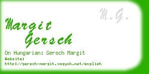 margit gersch business card